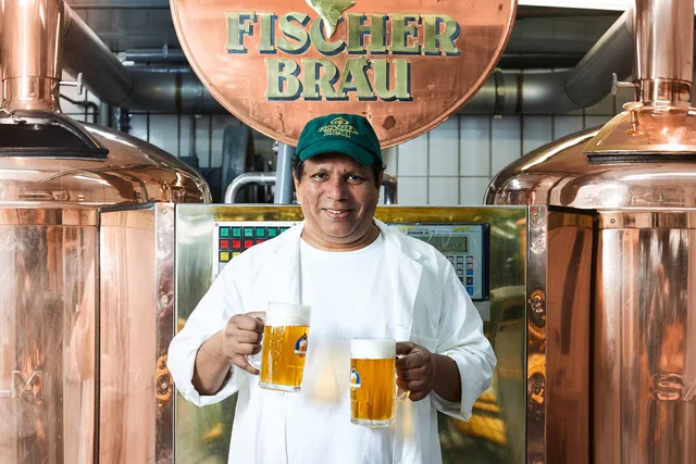 Unser Braumeister im Sudhaus