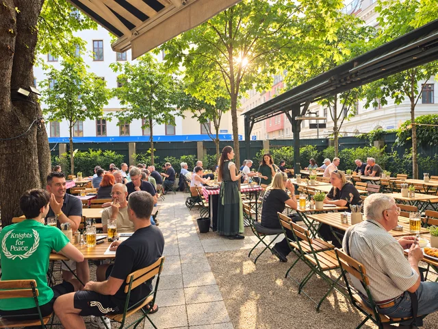 Sonnenstunden im Gastgarten
